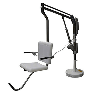 Spectrum Aquatics Motion Trek BP350 ADA pool lift — front three-quarter view on white