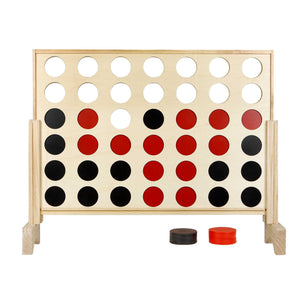 Hathaway Quattro Four-in-a-Row - board filled with coins showing the seven-column playfield