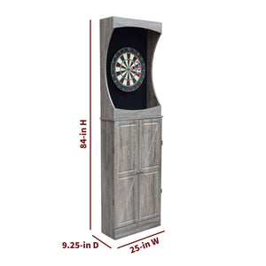 Hathaway Westwood Dartboard Cabinet - 84 in high, 25 in wide and 9.25 in deep