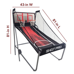 Hathaway Shot Pro Basketball Arcade - 81 in high, 81 in long and 43 in wide