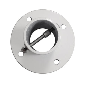 Blue Wave Large Cast Aluminum Flange - looking into the socket at the stainless clamp bolt and nut