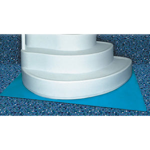 Blue Wave In-Pool Ladder/Step Liner Pad - pad under a curved entry step on the pool floor