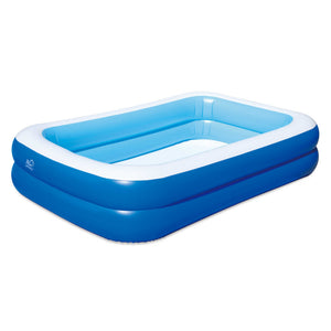 Blue Wave Inflatable 103-in x 69-in x 22-in Deep Rectangular Family Pool with Cover Pool Float & Toy
