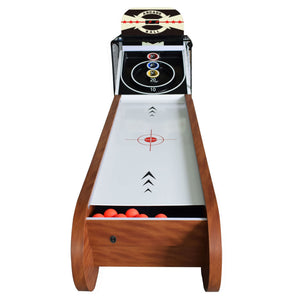 Hathaway Boardwalk 8-ft Roll Hop and Score Arcade Game Table with LED Scoring Game Room — shown from the opposite side (1)