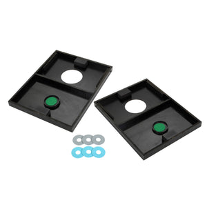 Hathaway Triple Play Toss Set - washer boxes from above with the green target cups and washers