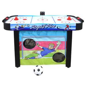 Hathaway Rapid Fire Multi-Game Table - soccer target banner fitted below the table with the ball