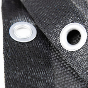 Arctic Armor Rugged Mesh Above Ground Winter Cover - folded edge showing two steel grommets