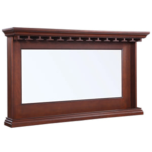 Hathaway Seville 62-in Hardwood Back Bar Mirror - Mahogany Finish Game Room Table