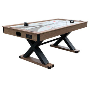 Hathaway Excalibur 6-ft Air Hockey Table with LED Scoring and Table Tennis Top Game Room Table — shown from the opposite side