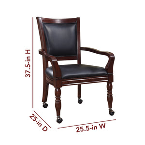 Hathaway Fortress 28-in Chess 3-in-1 Pedestal Game Table Set with Chairs Game Room — dimension and specification diagram (1)