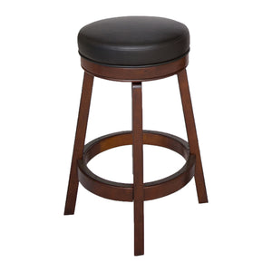 Hathaway Oxford Pub Table Set - backless swivel stool with padded seat and ring footrest