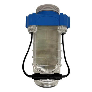 Solaxx Saltron Reliant salt cell with union collars for plumbing into the pool return line