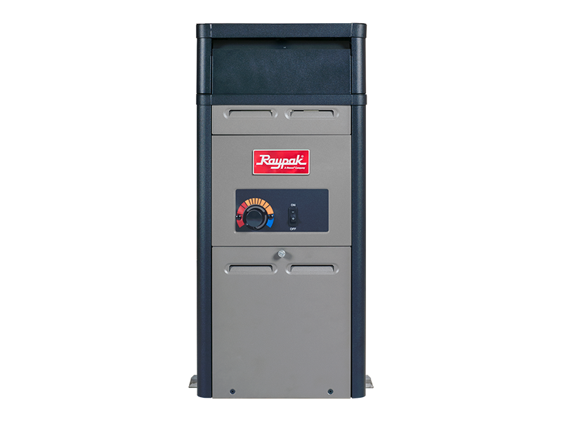 Raypak Above Ground Pool Heater 106A — angle view