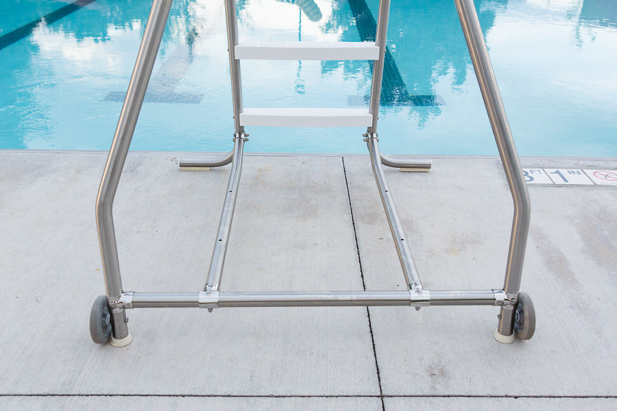 Spectrum Aquatics Discovery lifeguard chair — installed at a pool