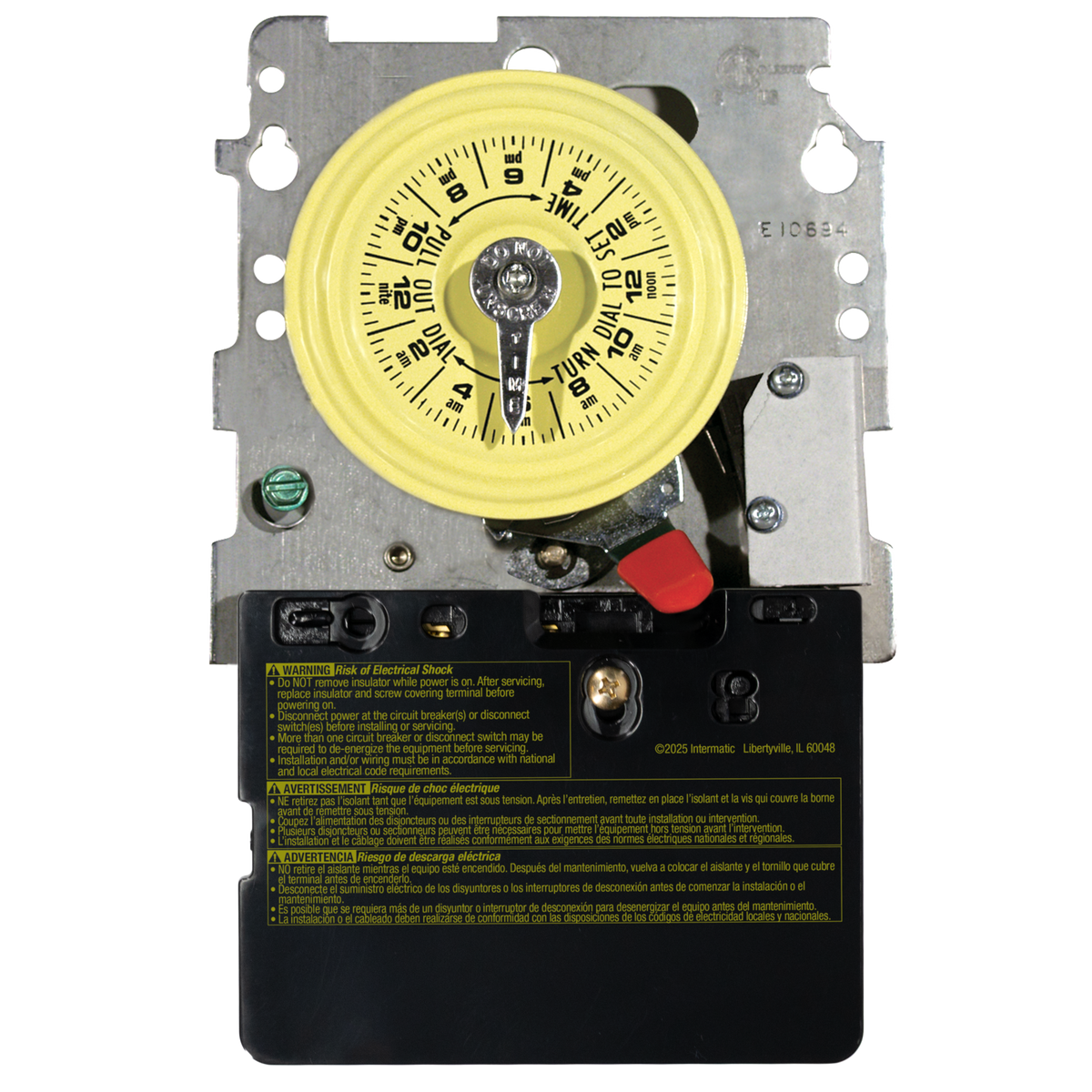 Intermatic T104M201 mechanism, front view