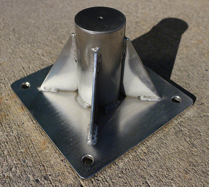 Spectrum Aquatics surface mount pool lift anchor — anchor installed on deck