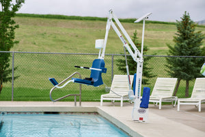 Aqua Creek Scout Excel pool lift — installed at a pool