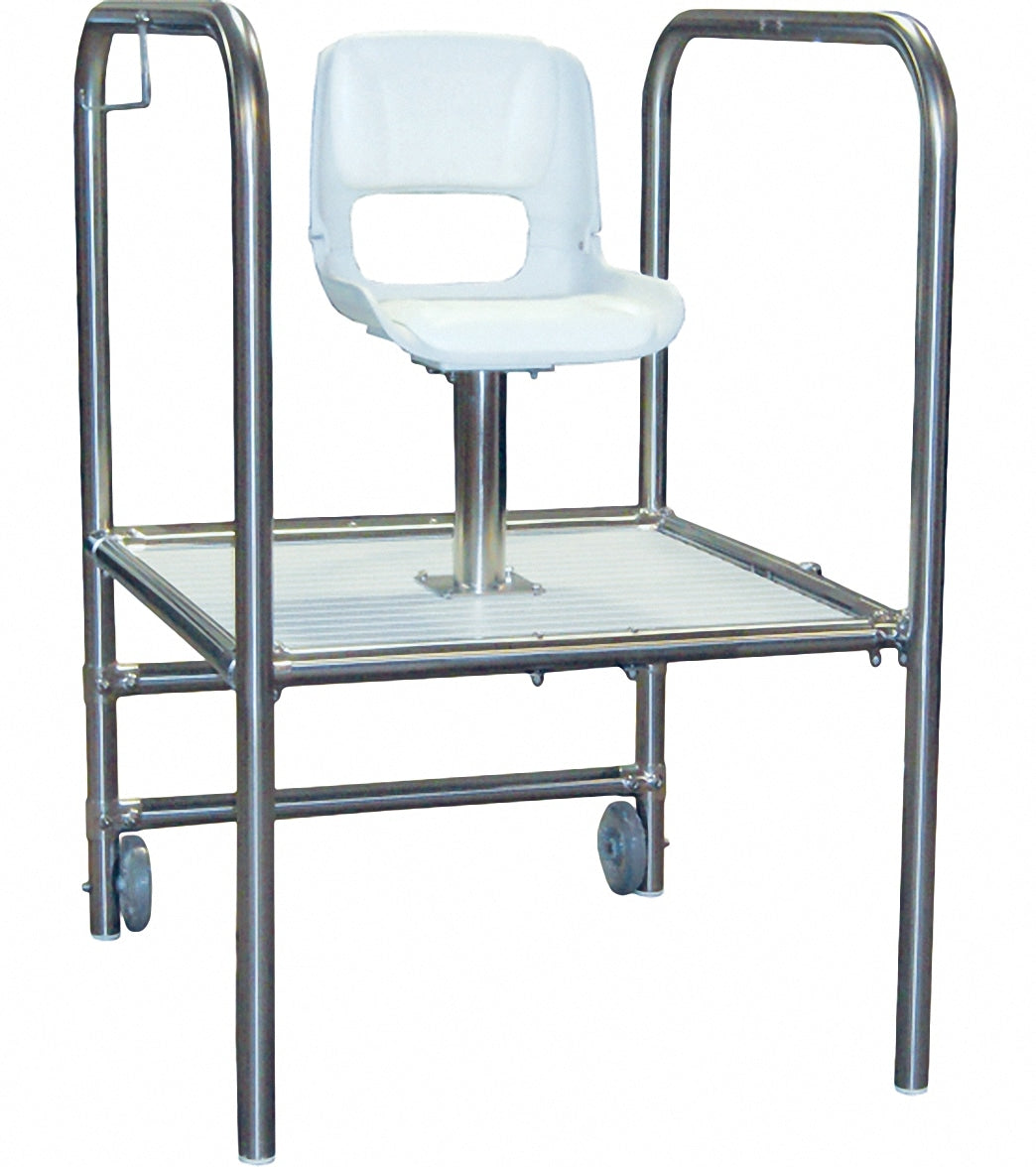 Spectrum Aquatics Torrey II 36 inch lifeguard chair — side view
