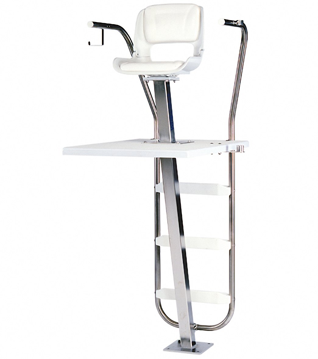 Spectrum Aquatics Sapphire 6 ft lifeguard chair — front three-quarter view on white