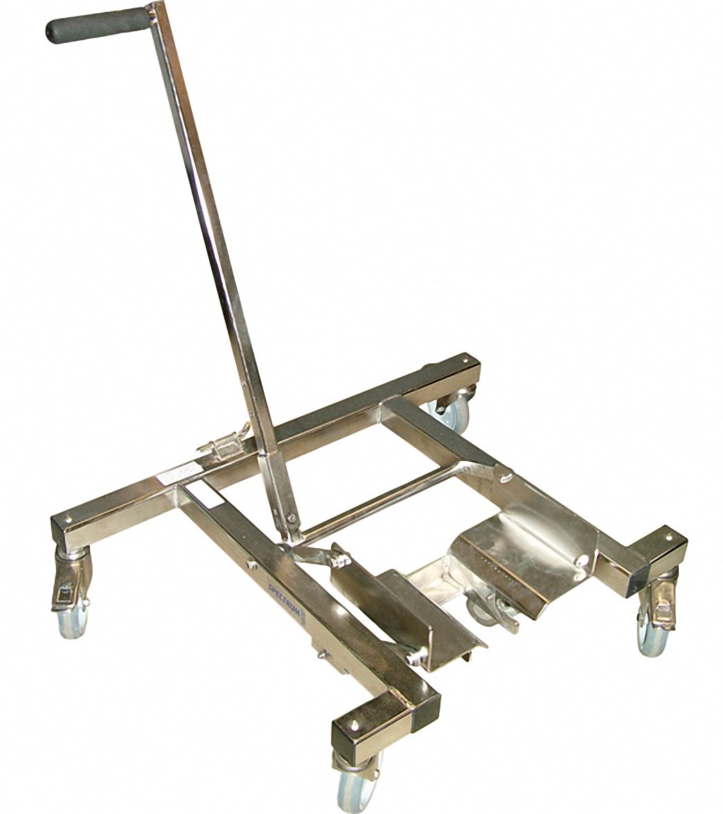 Spectrum Aquatics Traveler lift transport cart — cart three-quarter view on white