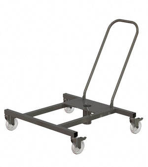 Spectrum Aquatics pool lift transport cart — cart three-quarter view on white