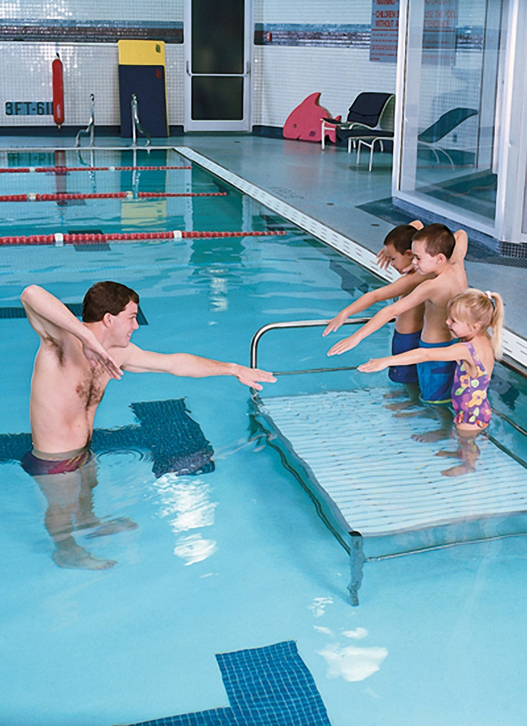 Spectrum Aquatics Toddler Dock training platform — platform in a pool