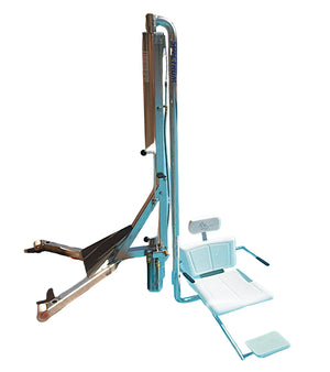 Spectrum Aquatics Gallatin WP400 water-powered pool lift — seat detail