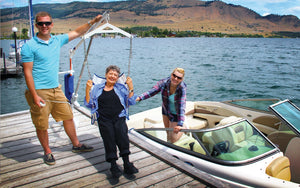 Aqua Creek Power EZ 2 pool lift — installed