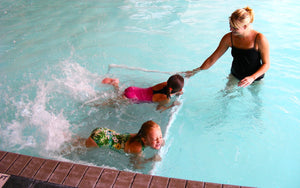 Aqua Creek swim training platform — lesson in use