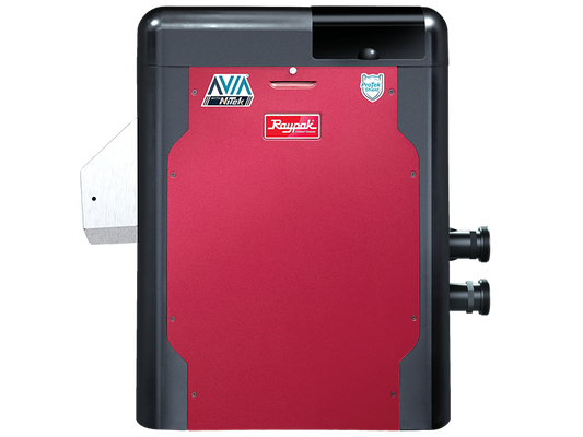 Raypak AVIA HD with NiTek Gas Pool Heater — front view