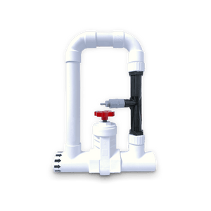 Clear Comfort Manifold Install Kit that plumbs the CCW100 AOP system into an 11 inch section of pool pipe