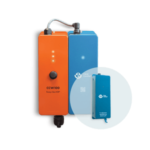 Clear Comfort CCW100 AOP pool system with the annual replacement cartridge unit called out