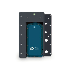 Clear Comfort CCW25 AOP spa system on its universal mounting bracket, front view