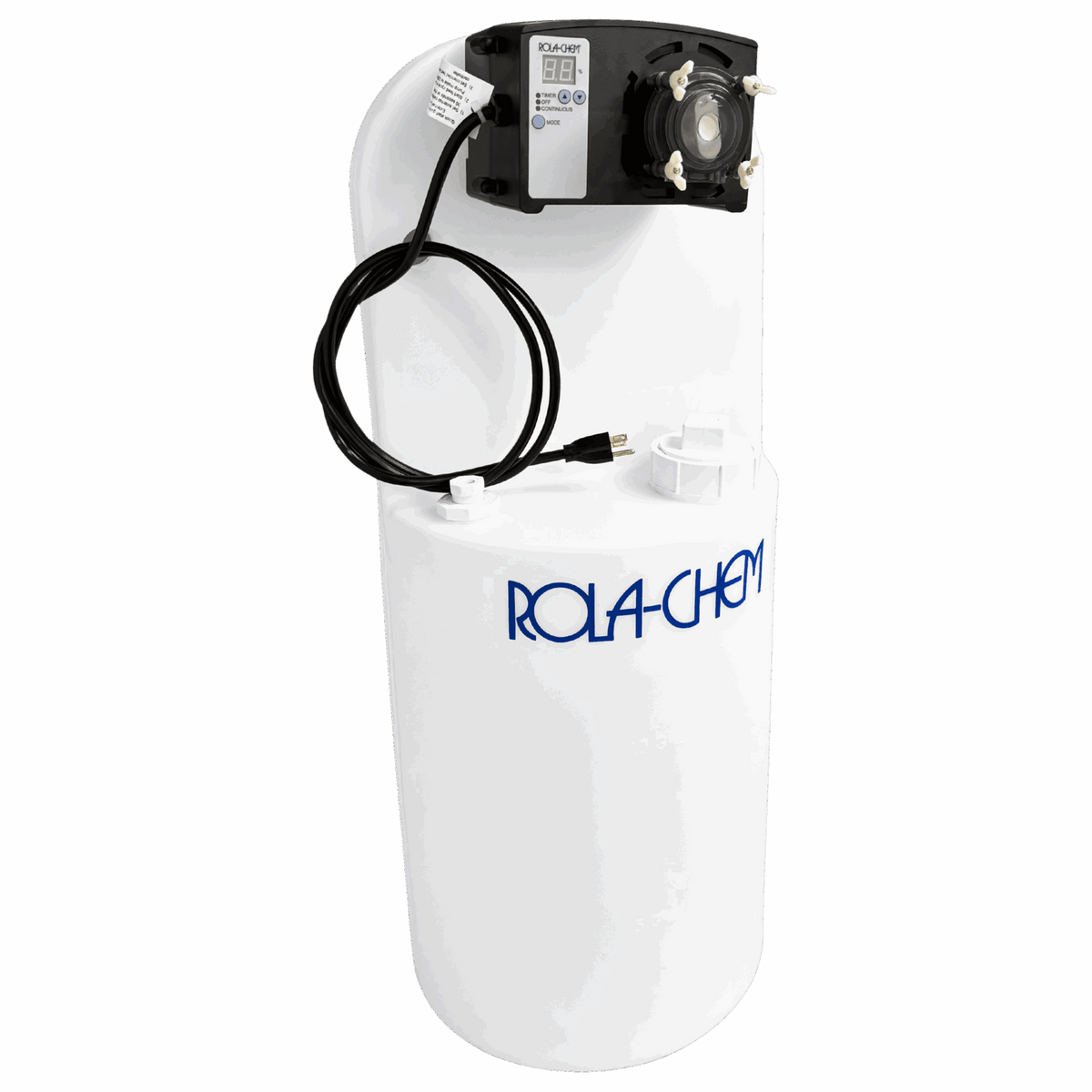 15 Gallon Chemical Tank with Pro Series 300 Metering Pump — shown from the opposite side