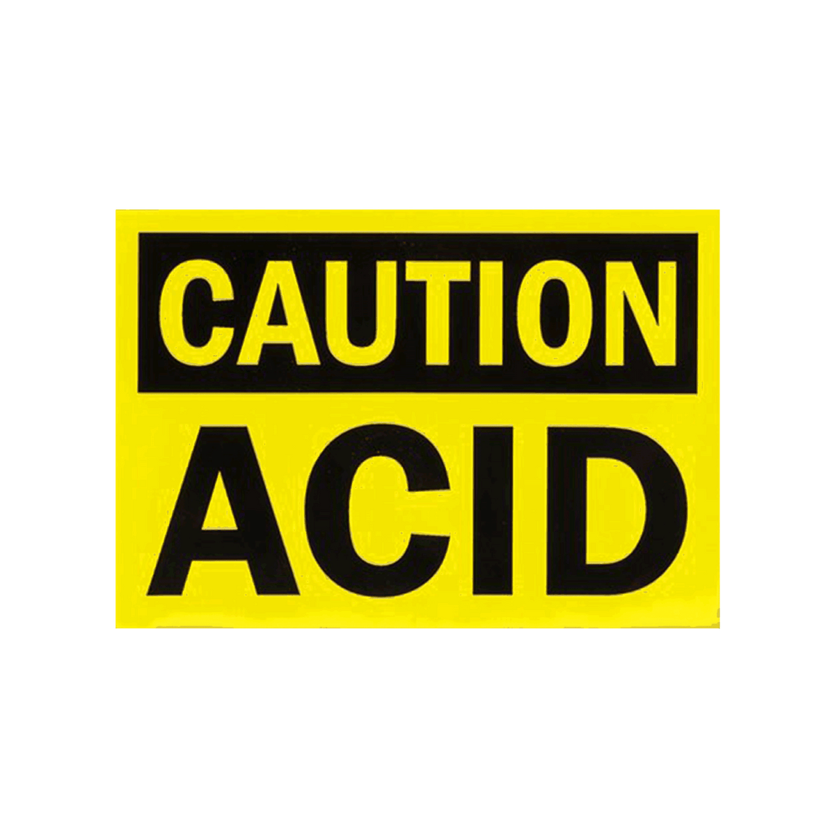 Chemical Tank Safety Label — the Acid option