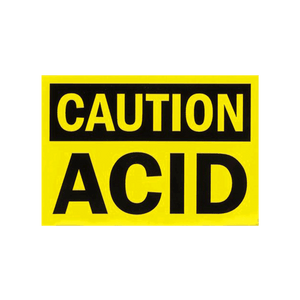 Chemical Tank Safety Label — the Acid option
