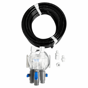 Globe Flow Cell Kit with Flow Switch and Valves — shown from the opposite side