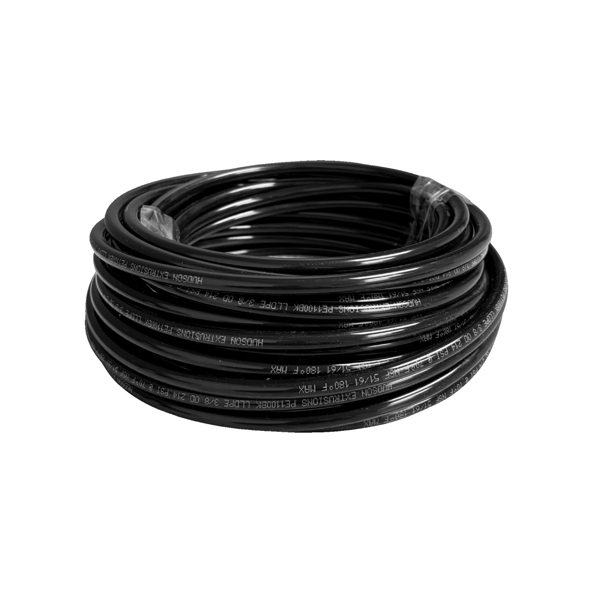 3/8 in Black Low-Density Poly Tubing — shown from the opposite side
