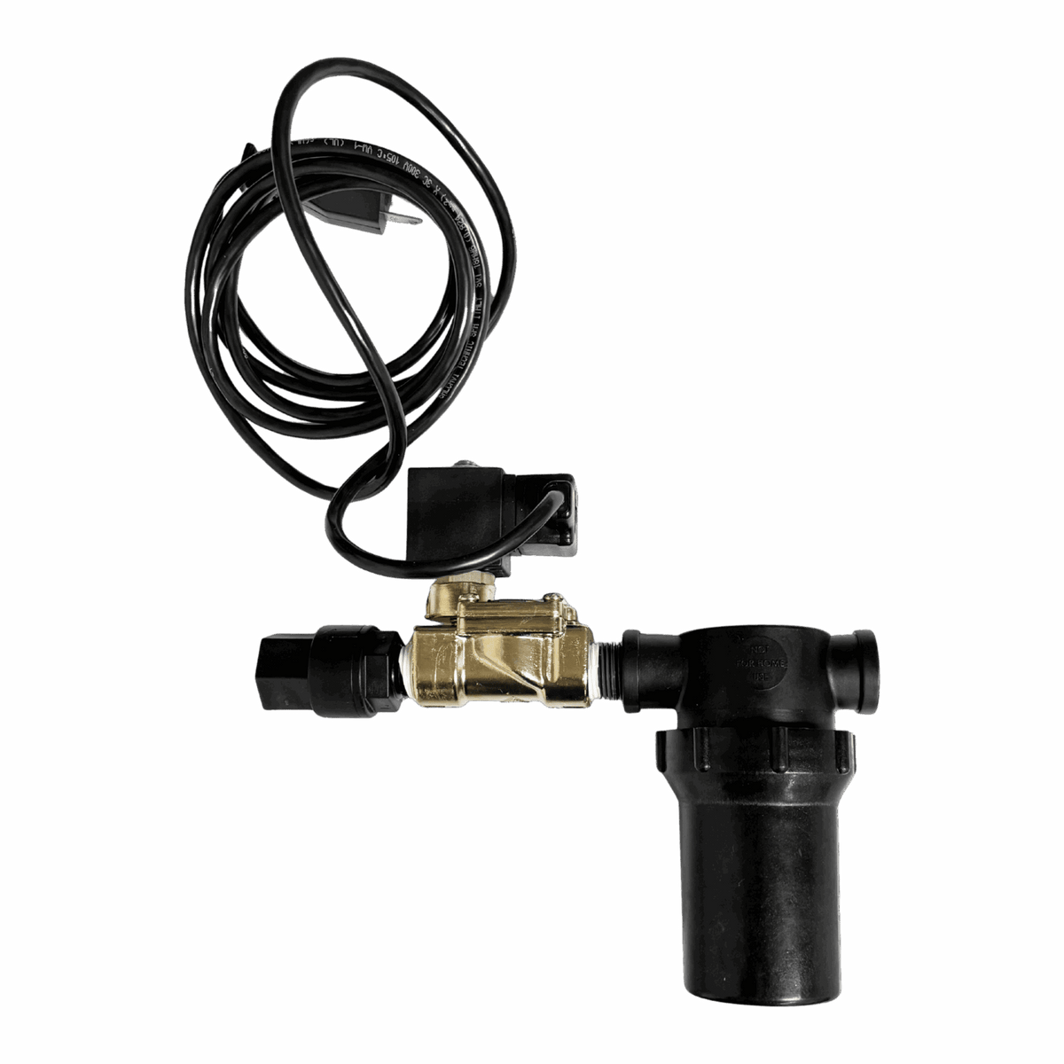 1/2 in 110V Solenoid Valve Kit for Erosion Feeders — close-up detail of the fitting