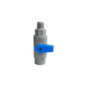 Rola-Chem Globe Flow Cell Valve 1/4 in MNPT x 3/8 in Push-to-Connect