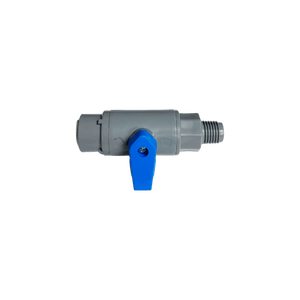 Globe Flow Cell Valve 1/4 in MNPT x 3/8 in Push-to-Connect — shown from the opposite side