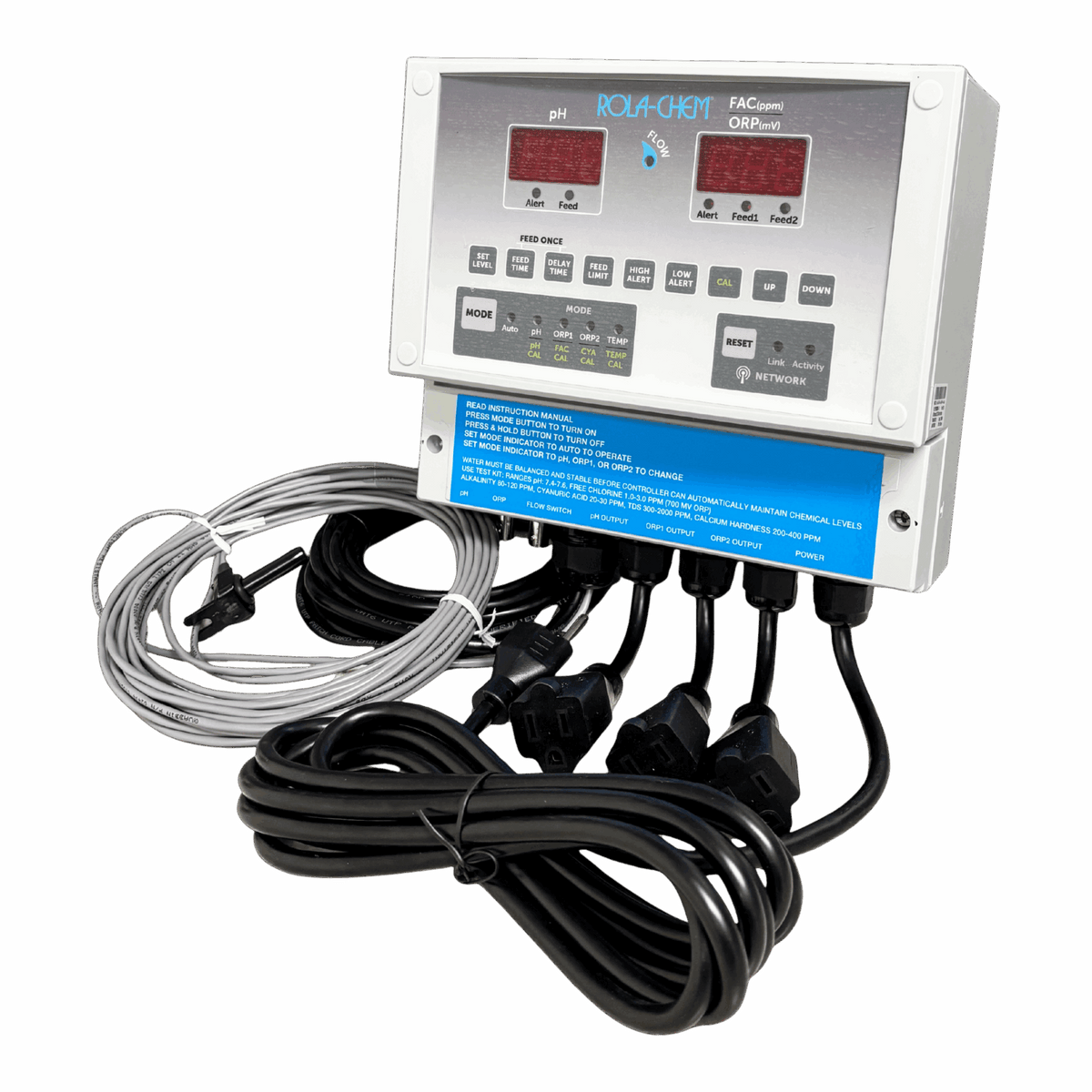 RC555XXP Digital pH/Dual ORP/FAC PPM Pool Controller — supplied component
