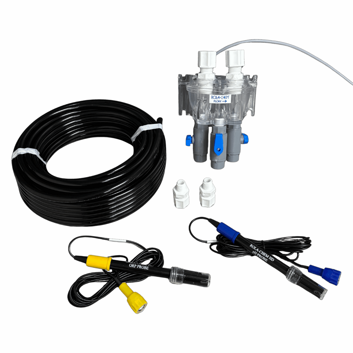 RC554XP Digital pH/ORP Pool Controller — pH and ORP probes, flow cell kit and tubing supplied