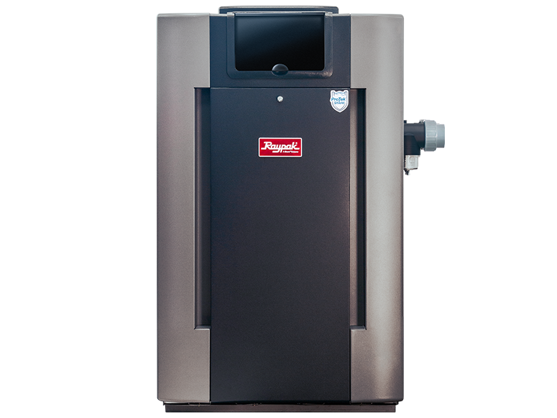 Raypak Digital Gas Heater — Residential — front view