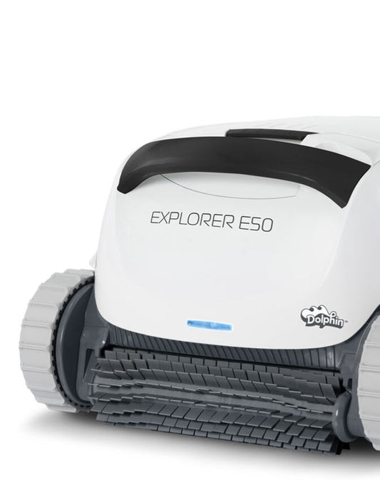 Dolphin Explorer E50 Robotic Pool Cleaner — front view