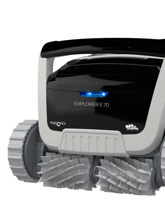 Dolphin Explorer E70 Robotic Pool Cleaner — front view