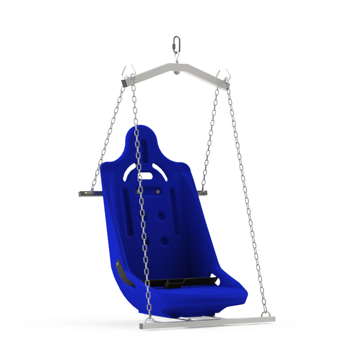 Aqua Creek F-0320HSO-4C hard seat with 4-point hanger — front view