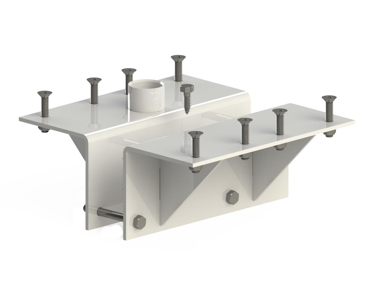 Aqua Creek F-842SWDA wood deck anchor — render
