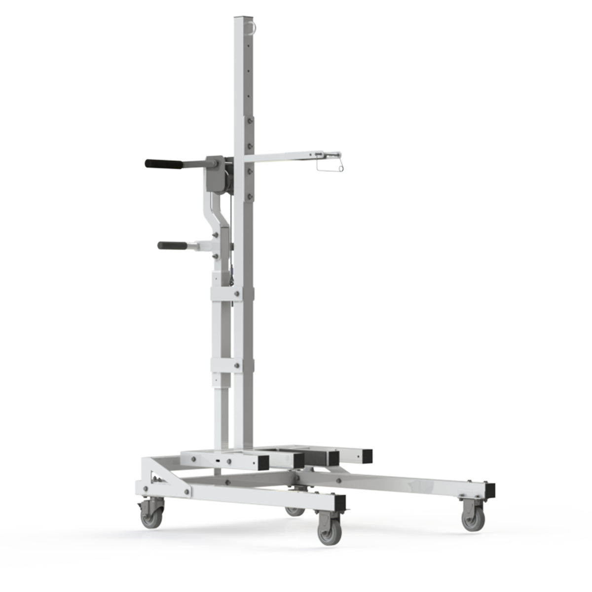Aqua Creek F-MTTC lift transport cart — stainless frame with winch