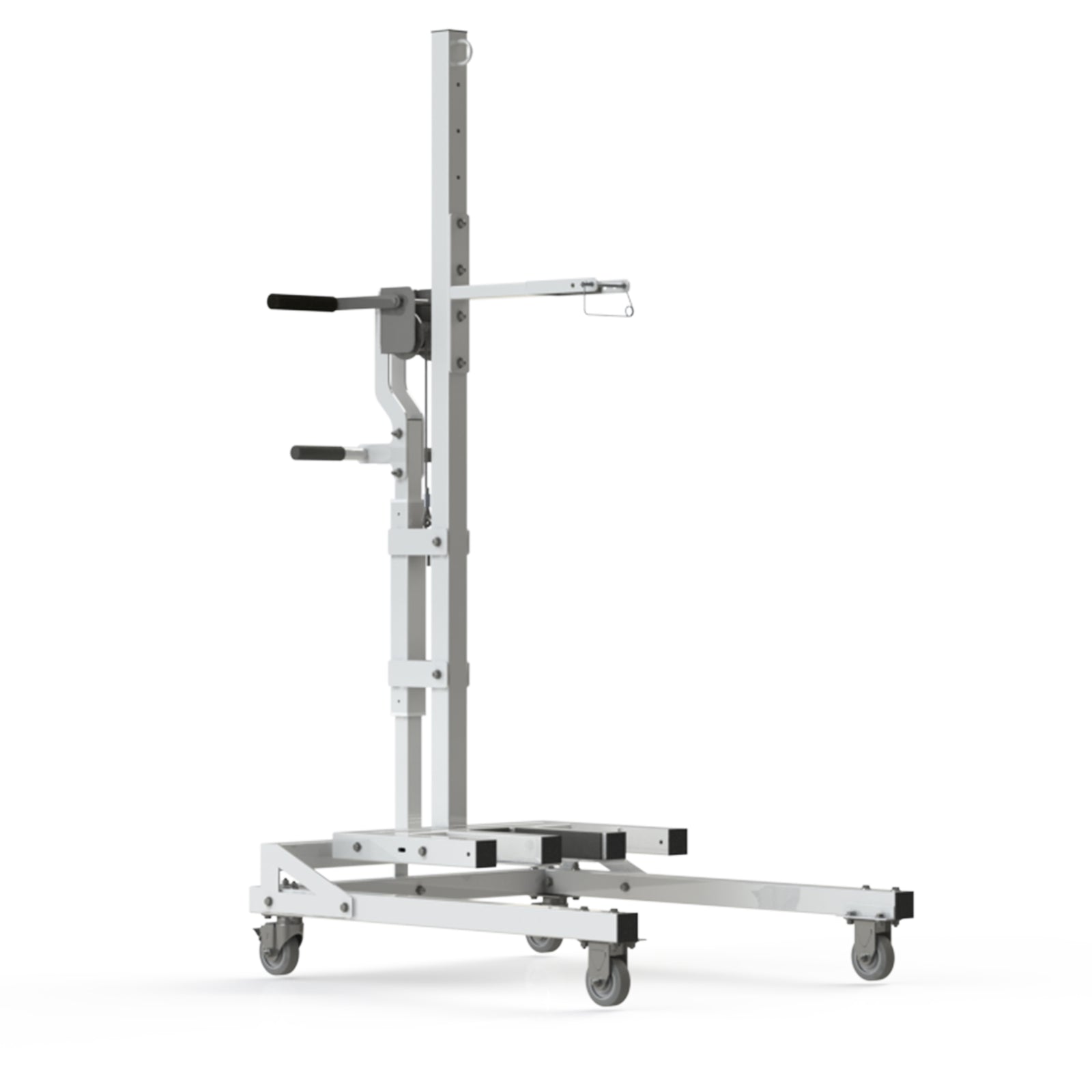 Aqua Creek F-MTTC lift transport cart — stainless frame with winch